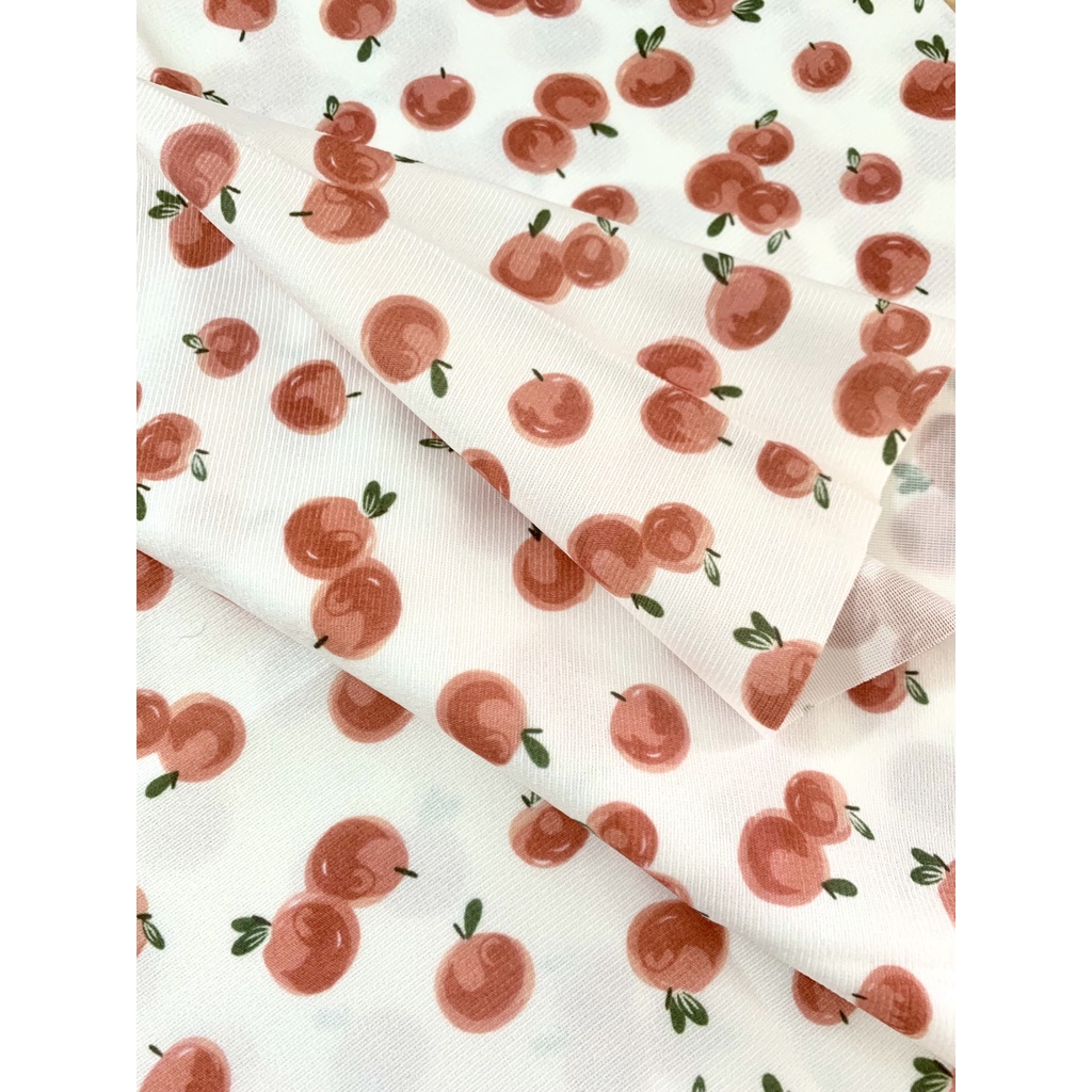 [120*120cm] Khăn trải bàn vải flannel không thấm nước họa tiết cà chua phong cách nhẹ nhàng vintage - T059