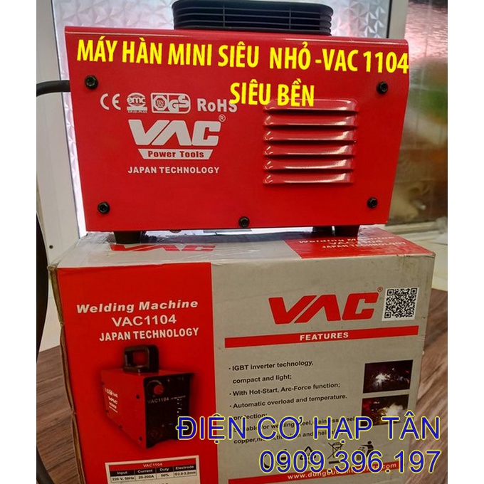 MÁY HÀN MINI SIÊU BỀN  - 200A  NHẬP KHẨU MALAYSIA - VAC