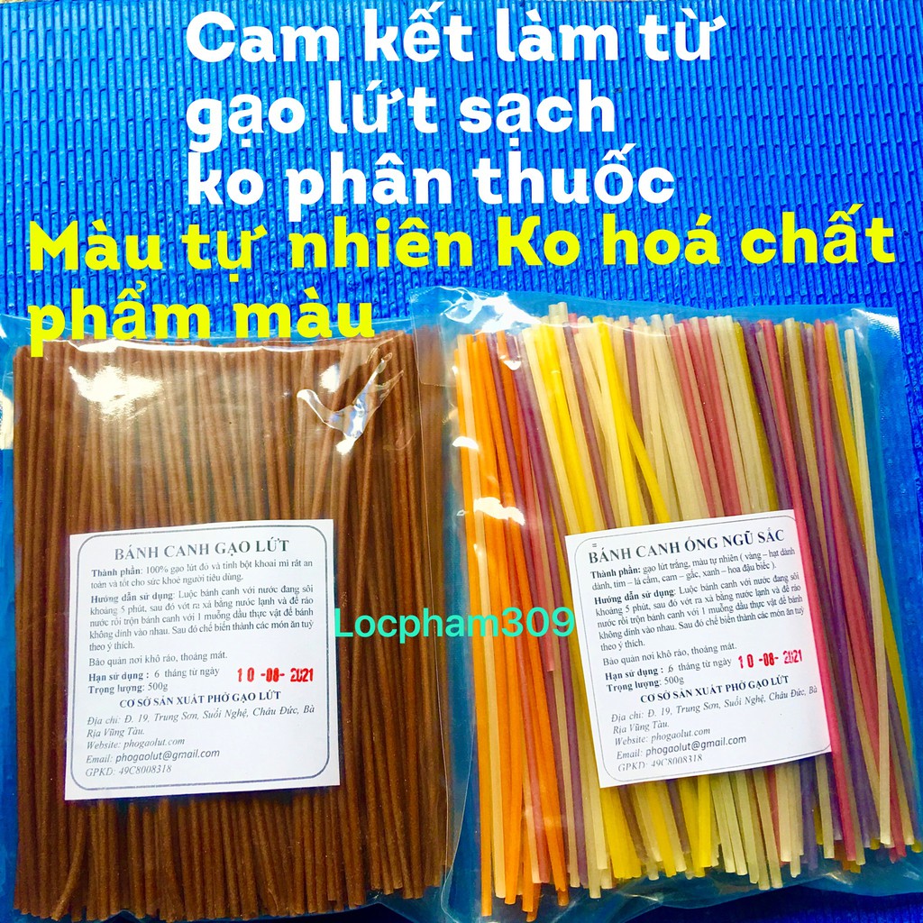 Bánh Canh Ống gạo lứt Eat clean keto ăn kiêng giảm cân béo phì tiểu đường ăn chay thực dưỡng gạo lứt đỏ 6 tháng