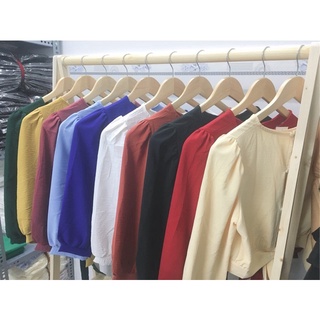 [Ảnh thật] Áo crop cột nơ lưng tay lỡ (10 màu)