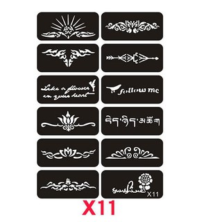 Khuôn vẽ hình xăm set như hình X11 [Xưởng sỉ]