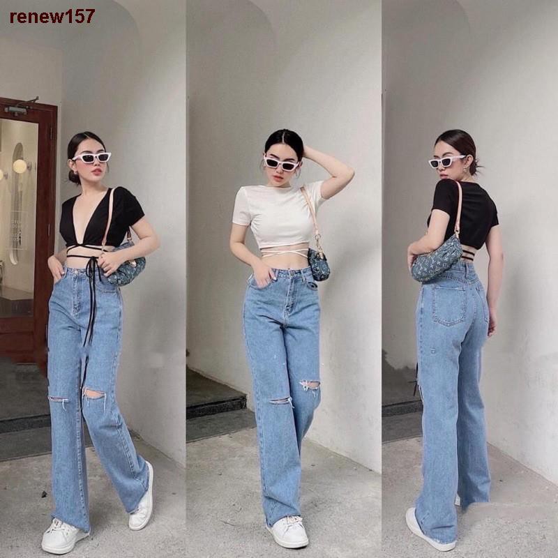 ﹍renew157quân jean nữ ông suông quân jean baggy nư hàng siêu hot