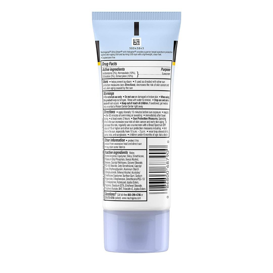 SỮA CHỐNG NẮNG Neutrogena Ultra Sheer Dry-Touch Suncreen SPF55, 88ml (3oz)