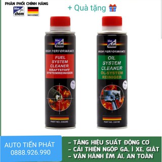 Bluechem 2 chai Súc hệ thống xăng - Súc cặn động cơ( + Quà tặng )