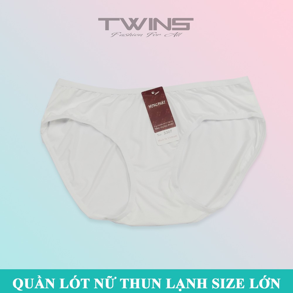 Quần lót nữ thun lạnh trơn cao cấp Hưng Phát dạng lưng nhỏ chất liệu mềm mịn thoáng mát co giãn bigsize từ 60kg-75kg
