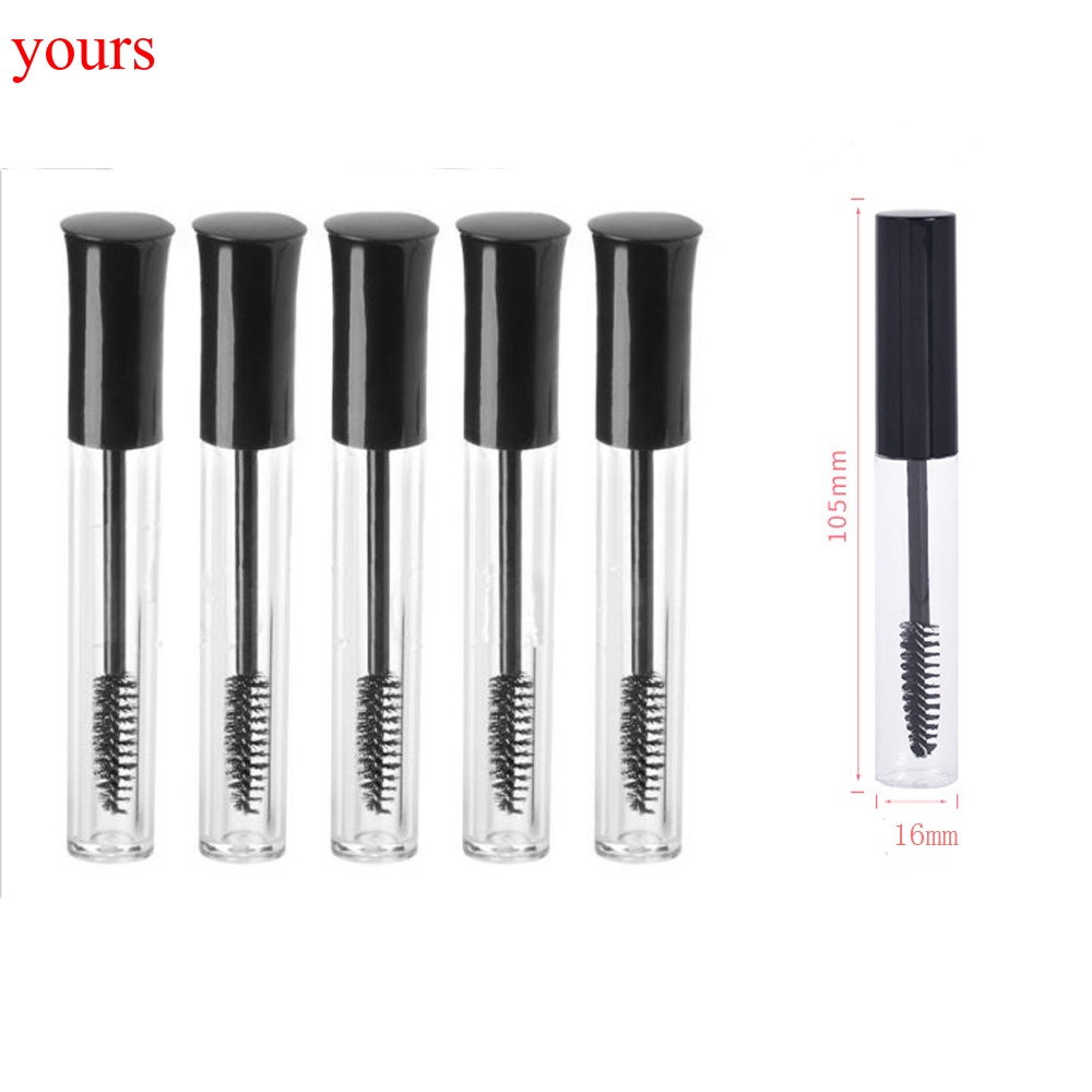 Ống mascara rỗng màu đen thời trang 5x10mL