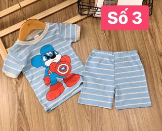 Bộ thun bozip bé trai size 8-22kg
