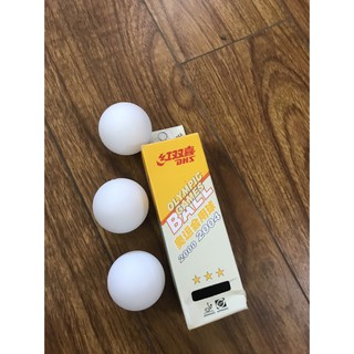 Quả bóng bàn 3 sao DHS tiêu chuẩn thi đấu hộp 3 quả