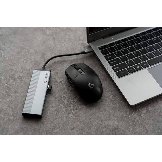 Hub Thiết bị kết nối đa cổng Orico chuyển đổi USB Type C sang 4K HDMI RJ45 5 trong 1 cổng sạc PD USB 3.0