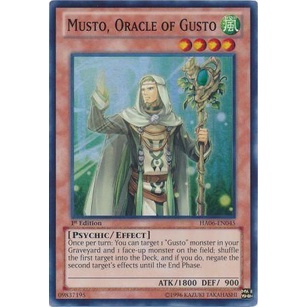 Thẻ bài Yugioh - TCG - Musto, Oracle of Gusto / HA06-EN045'