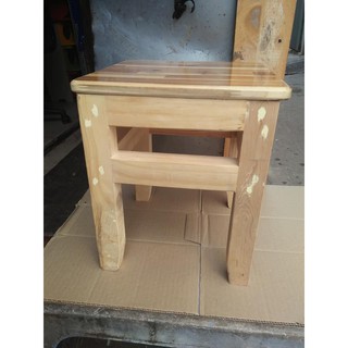 ghế đôn bằng gỗ cao su 35 cm