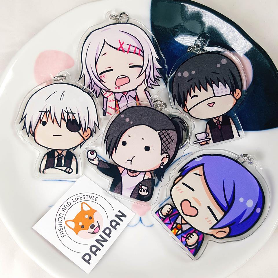 Móc khoá anime mica acrylic Tokyo Ghoul (6cm)