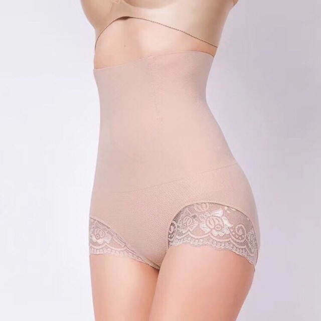 ( Anannshop ) Gen nịt bụng chống cuộn MUNAFIE viền ren