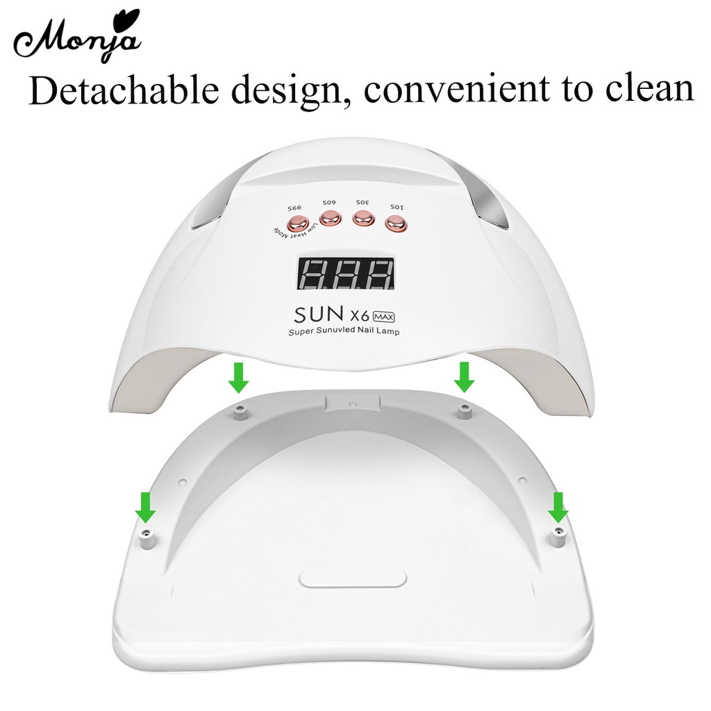 MONJA Đèn LED UV Sấy Khô Móng Tay 36 Bóng 220W Chuyên Dụng