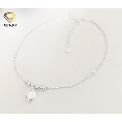Lắc chân bạc Ý 925 Huệ Ngân - Tim xinh RYBJ50068