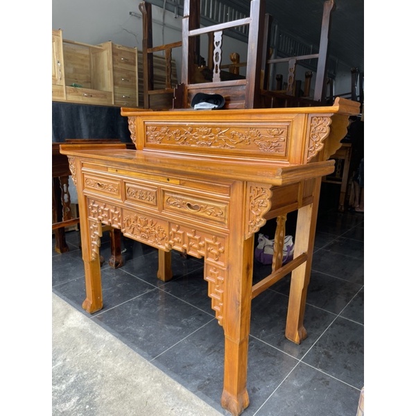 Bàn Cúng & Bàn Gia Tiên Gỗ Tràm Không Mắt Gỗ