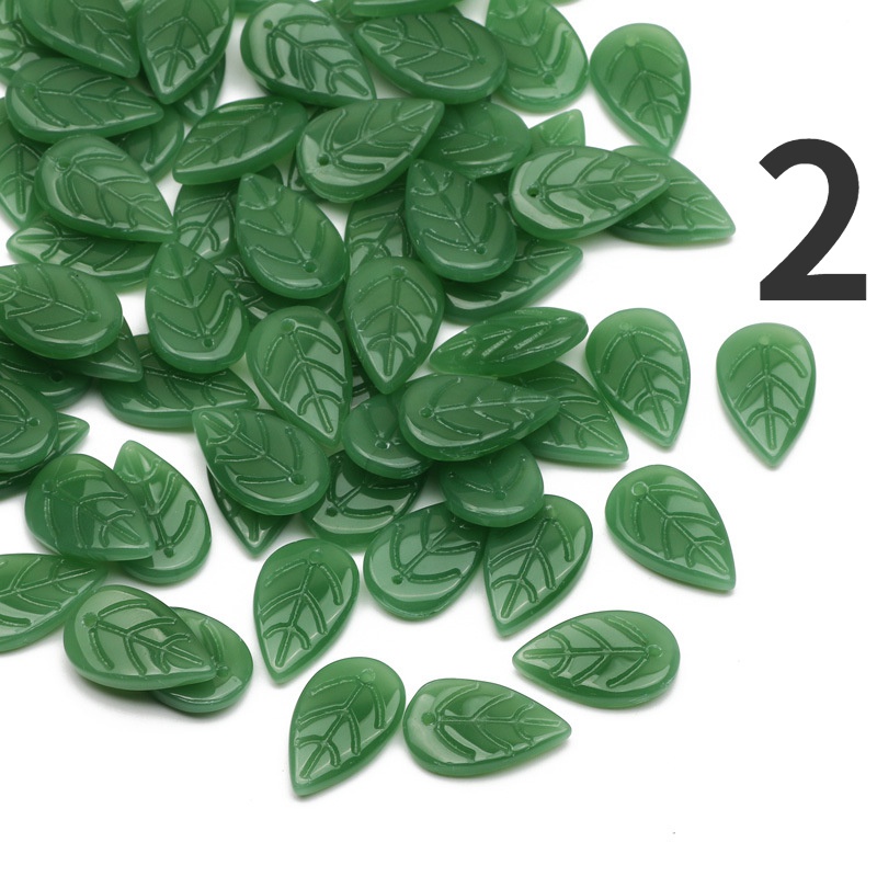 Set 20 Phụ Kiện Làm Trang Sức Thủ Công Hình Oval/Trái Tim/Lá/Mặt Kính/Vòng Hoa