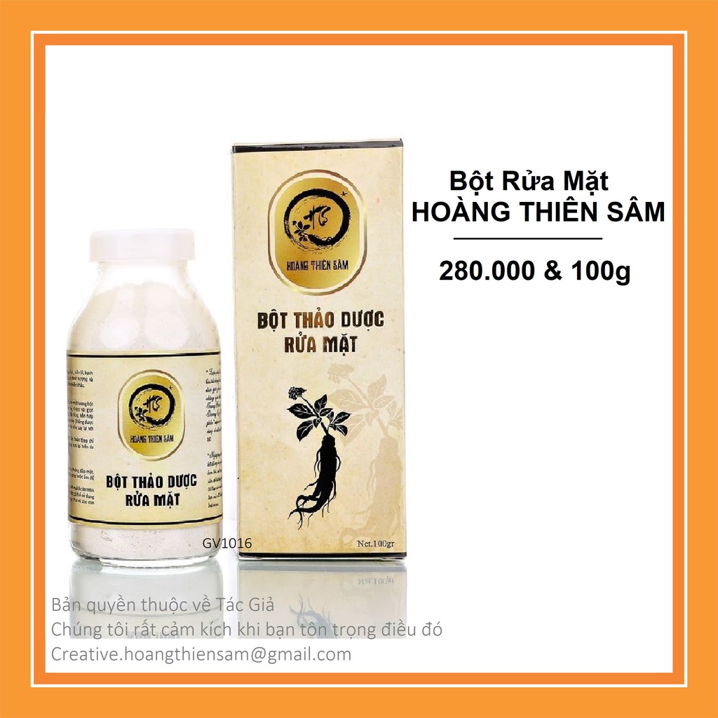 Bột Thảo Dược Rửa Mặt Hoàng Thiên Sâm
