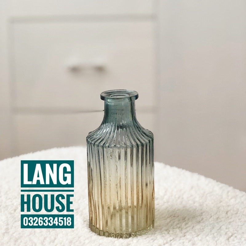 Lọ Hoa - LỌ HOA THUỶ TINH OMBRE CAO CẤP Cao 13-19cm Bình Hoa Thuỷ Tinh Đẹp Trang Trí Decor Phòng Khách