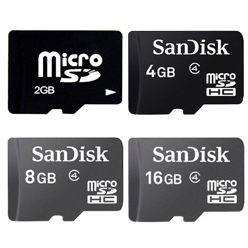 Thẻ Nhớ Đa Năng Dùng Cho Máy Nghe Nhạc, Máy Ảnh, Loa Nghe Nhạc.. MICRO SD 2G, 4G, 8G, 16G, 32G, 64G Cao Cấp.