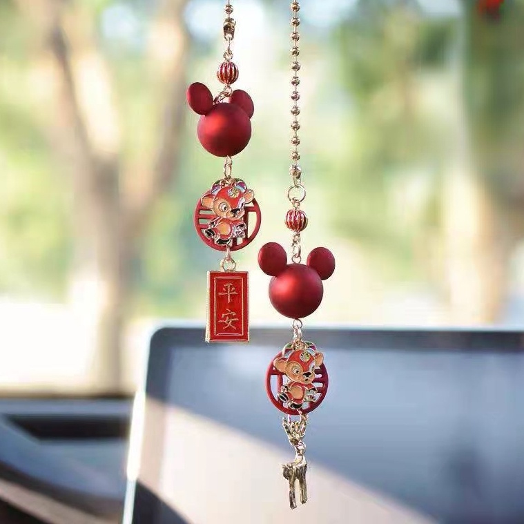 Phụ Kiện Treo Trang Trí Nội Thất Xe Hơi Hình Chuột Mickey/ One Piece Độc Đáo