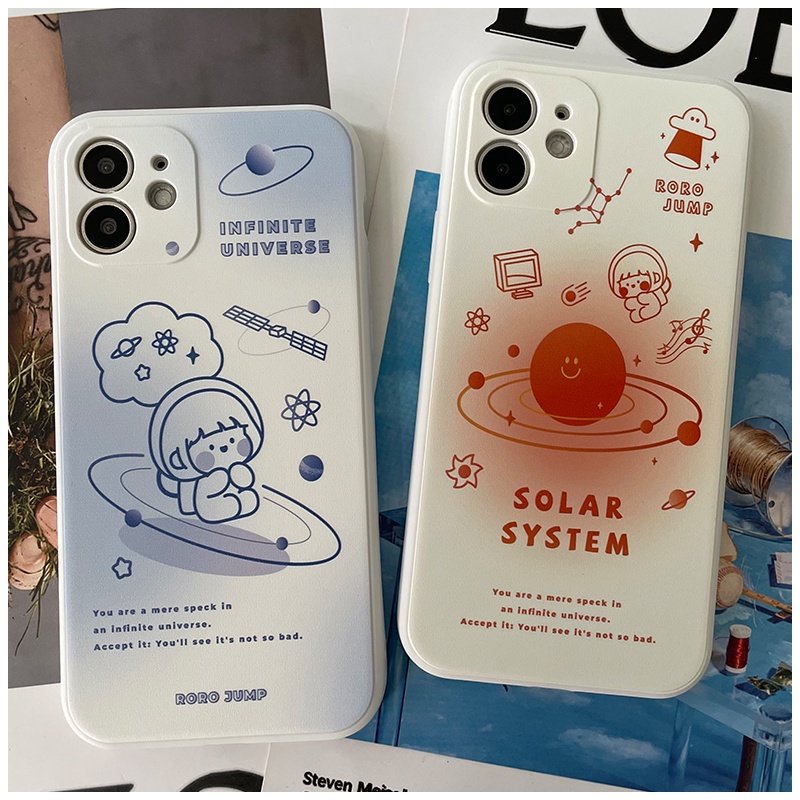 Ốp điện thoại TPU mềm hình hệ thống năng lượng mặt trời cho OPPO A94 A74 A54 4G 5G A17 A17K A16 A15 A15S A53 A33