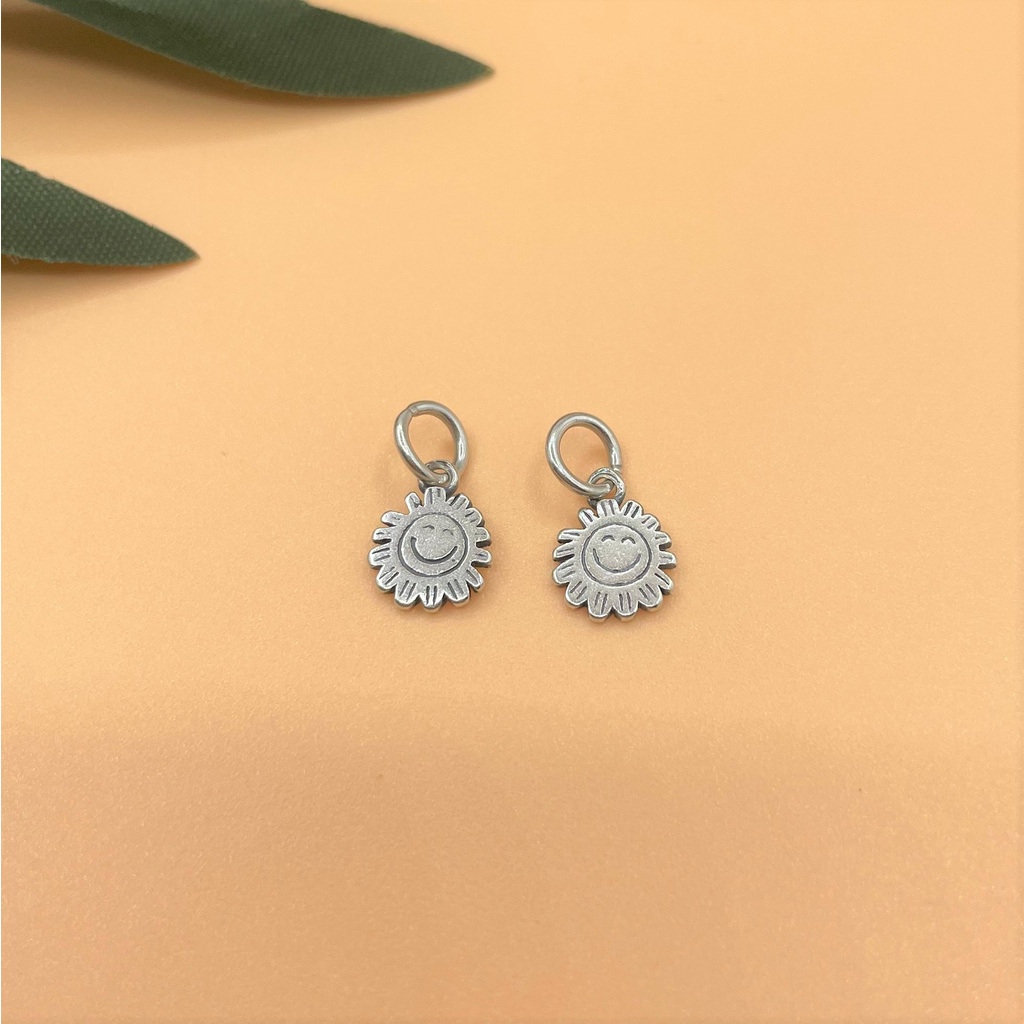 Charm móc treo mặt trời tỏa sáng - Charm Bạc 925 - Mã CA835