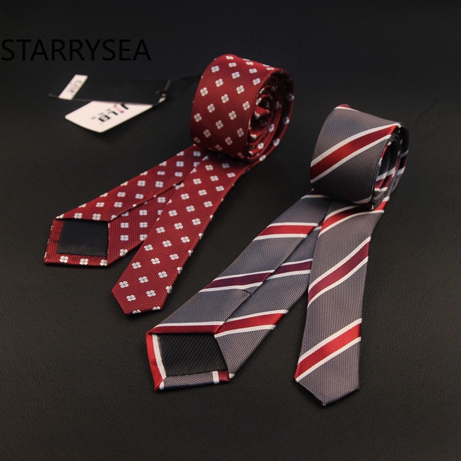 Cà vạt lụa EFAN 5cm in họa tiết thời trang lịch lãm dành cho nam