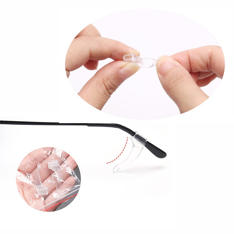 1 Cặp Miếng Silicone Gắn Mắt Kính Chống Rơi Rớt