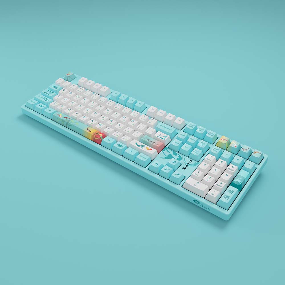 Bàn Phím Cơ AKKO 3108 v2 Monet’s Pond - Akko Switch V2 - Hàng Chính Hãng