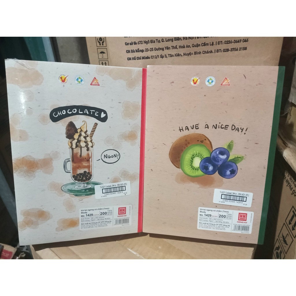 Vở kẻ ngang Hồng Hà COCKTAIL 80tr/120tr/200tr