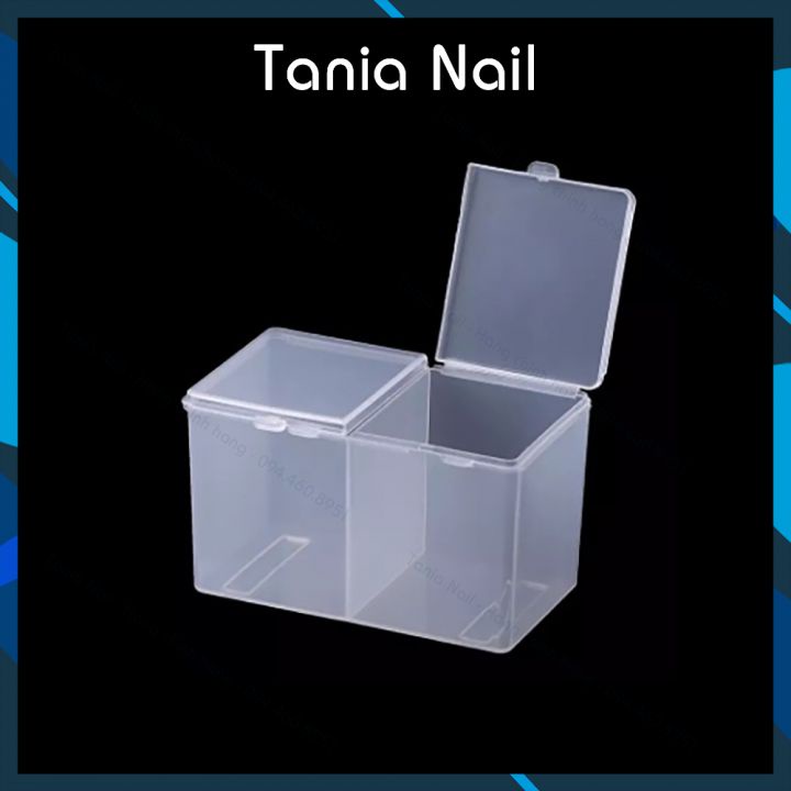 Hộp Đựng Giấy Lau Gel Có Nắp 2 Ngăn  SP000858