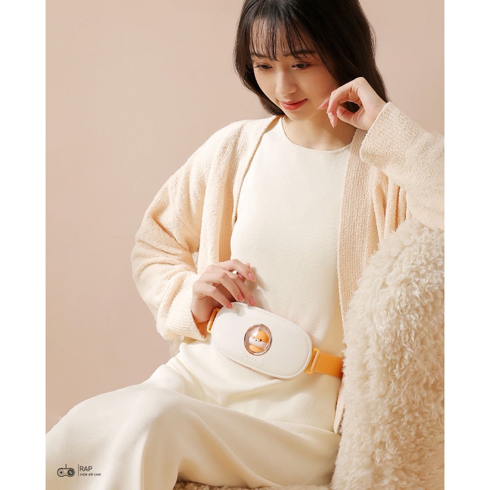 Đai massage Ráp làm ấm bụng giảm đau bụng đau lưng cho phụ nữ đến kì, chườm nóng giảm đau bụng kinh,hồi phục da sau sinh