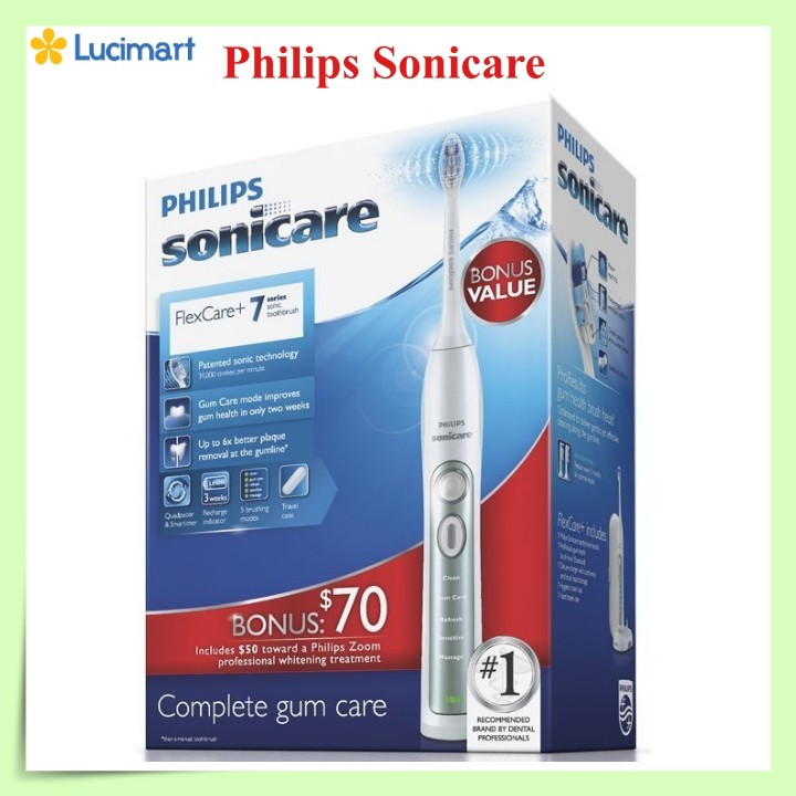 Bàn chải điện Philips Sonicare FlexCare+ Rechargeable Electric Toothbrush [Hàng Mỹ]