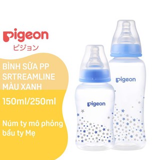 Bình sữa, Bình sữa pigeon Streamline 150ml/250ml, núm cổ hẹp