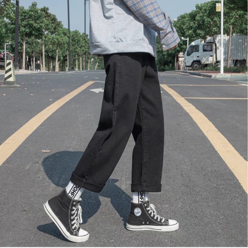 Quần Jean nam, Quần Jeans baggy đen full ống suông, rộng, hottrend 2021-XX MENS FASHION! | BigBuy360 - bigbuy360.vn