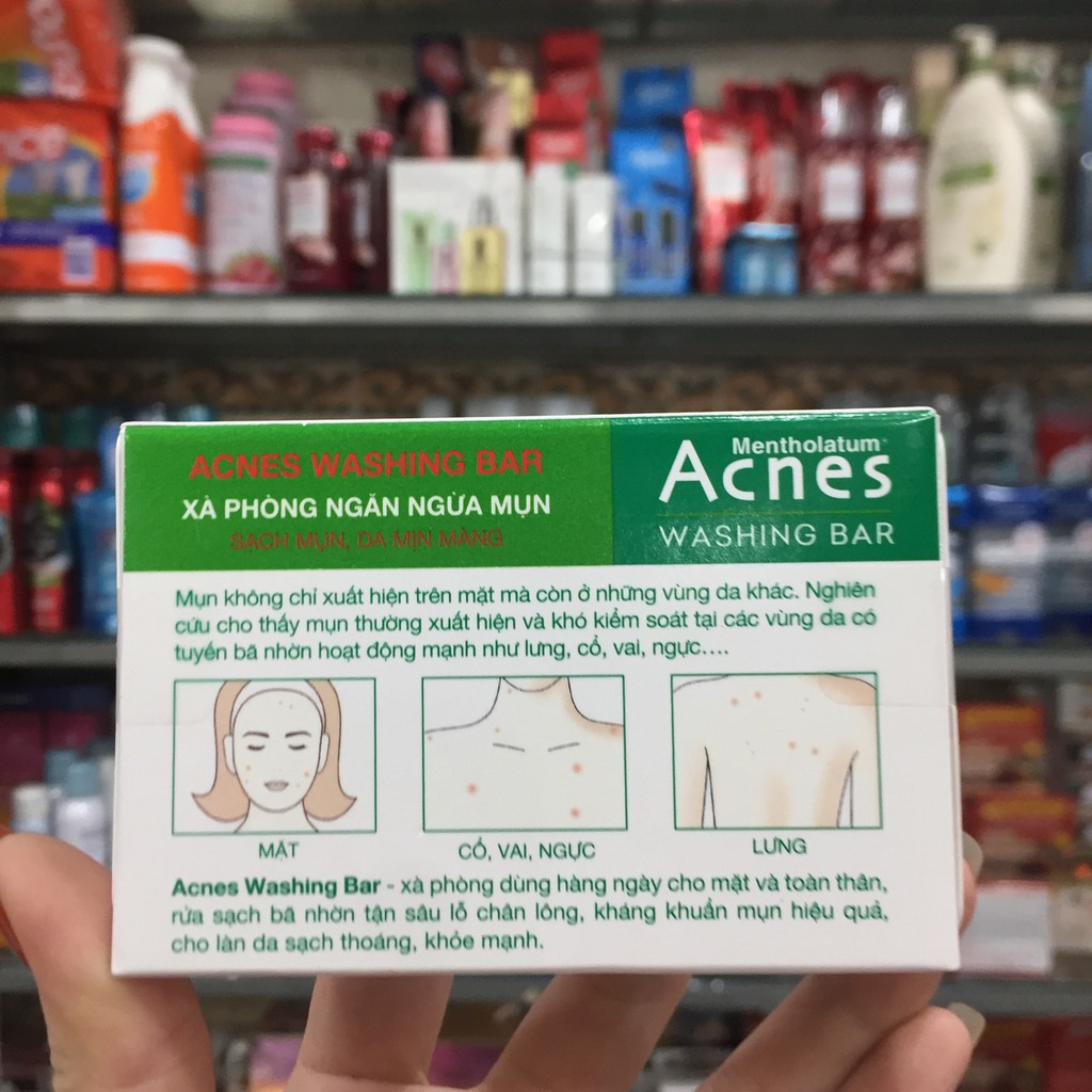 Xà Phòng Kháng Khuẩn Và Ngăn Ngừa Mụn Acnes - Acnes Washing Bar (75g) | BigBuy360 - bigbuy360.vn