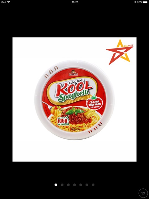 Mì cung đình  Kool sợi khoai Tây Spaghetti thịt bò bằm