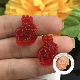 Hồ Ly Chín Đuôi Lưu Ly Đỏ Tình Duyên May Mắn Hợp Mạng Thổ, Hỏa