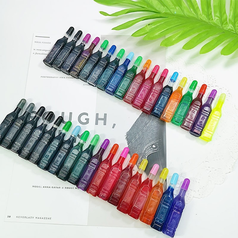 Hộp Mực 24 / 36 Màu Dùng Làm Đồ Thủ Công / Slime Diy