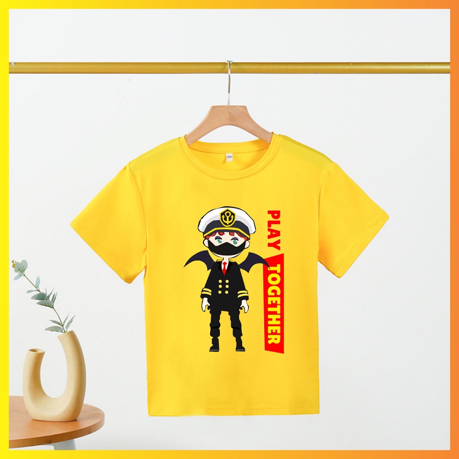 Áo Thun màu vàng in hình play together cực chất đủ size cho bé trai bé gái