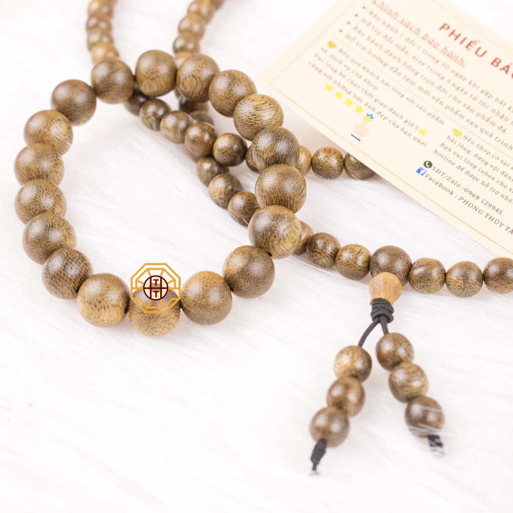 Vòng Trầm Hương Tốc [TẶNG TÚI GẤM] có Mix Tỳ Hưu Hoa Sen, Vòng Tay Phong Thuỷ Chuỗi Tràng 108 Hạt  - Phong Thuỷ Tây Tạn