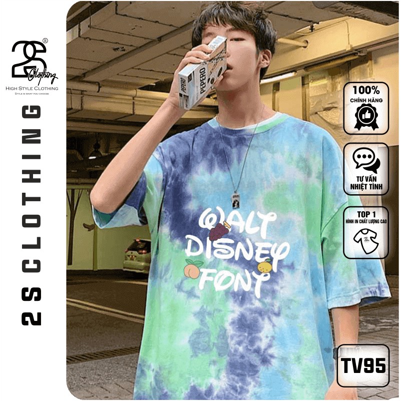 Áo Thun Tay Lỡ 2s Clothing Áo Phông Unisex Nam Nữ Cổ Tròn Chất Cotton Co Dãn Oversize Form Rộng Giá Rẻ In Hình TV95 | BigBuy360 - bigbuy360.vn