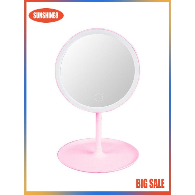 Gương trang điểm tích hợp đèn LED ba màu sắc màn hình cảm ứng