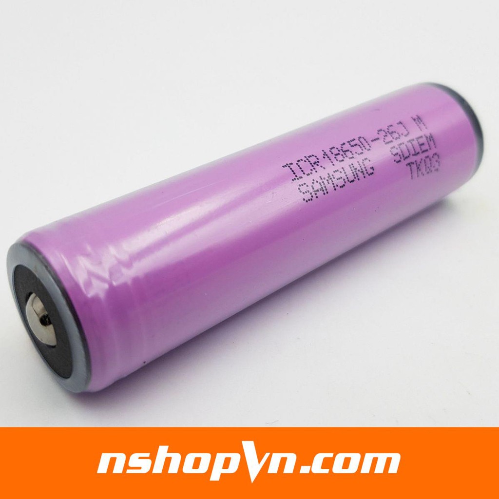 Pin 18650 Samsung 2600mAh tích hợp mạch bảo vệ