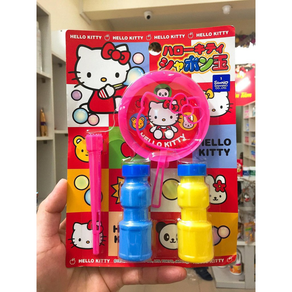 Bộ thổi bong bóng xà phòng Kitty