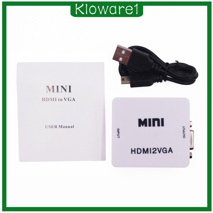 Bộ Chuyển Đổi Hdmi Mạ Vàng Từ Cổng Hdmi Sang Vga Kloware1 | BigBuy360 - bigbuy360.vn