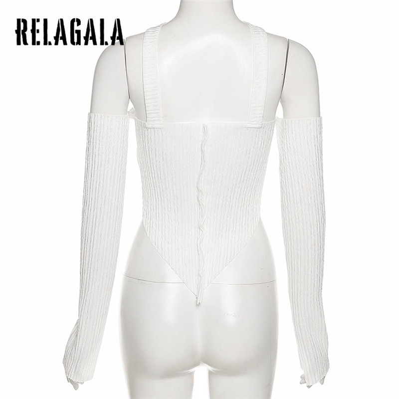 Áo hai dây dáng ôm hở vai màu trơn thời trang quyến rũ dành cho nữ