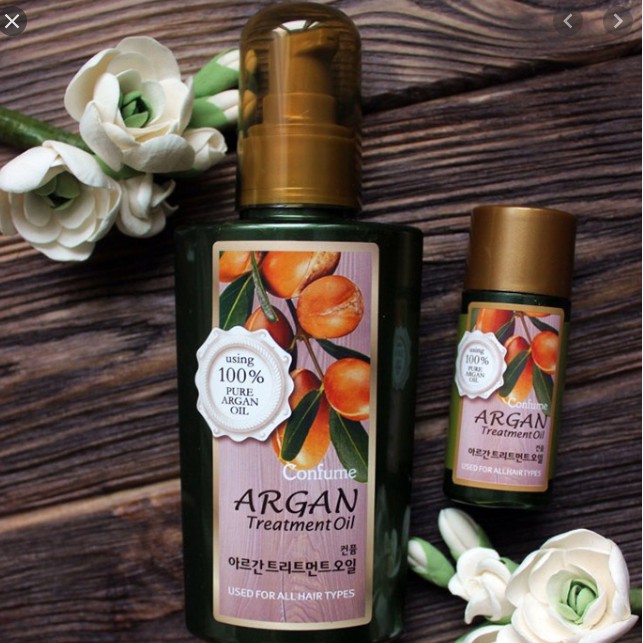 Tinh dầu dưỡng tóc Argan hương nước hoa Hàn Quốc Confume Argan Treatment Oil 120ml + 25ml