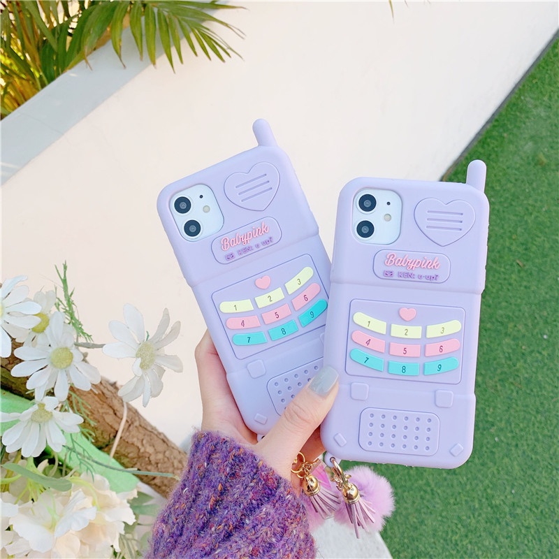 3D Phone Model Ốp lưng OPPO A52 A53 A92 A5 A9 2020 Soft Silicone Case +Lanyard OPPO R9s R15 R17 Reno2Z Reno3 Reno4 Reno5 Phone Cover
